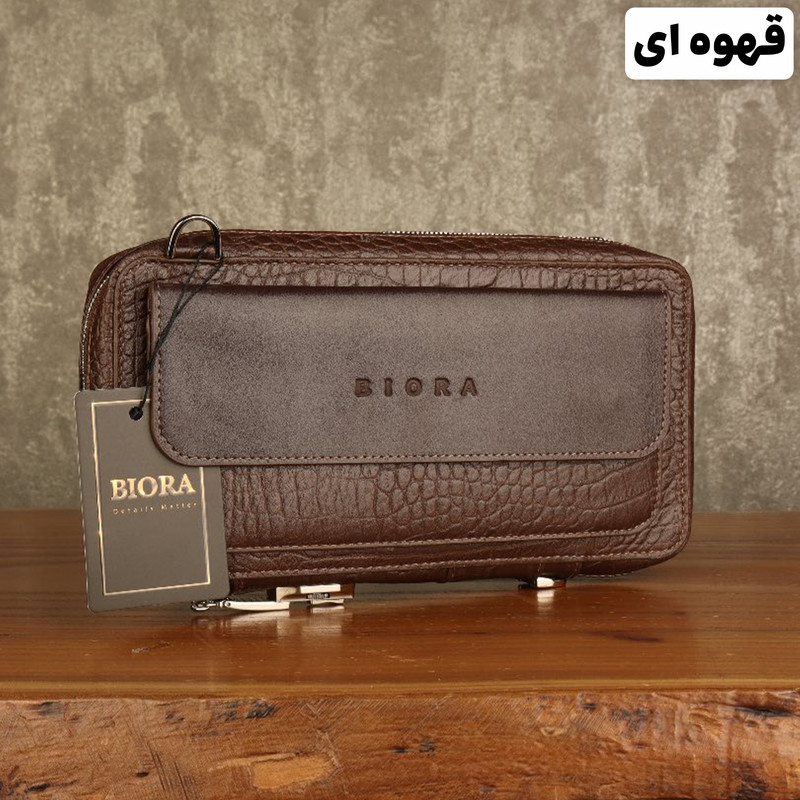 کیف دستی مردانه بیورا چرم طبیعی مدل PA021 - تصویر 7
