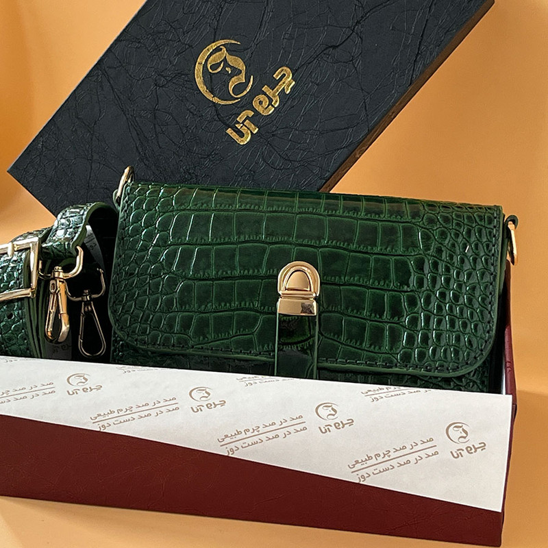 کیف زنانه خانه چرم آنا مدل V-25735 ورنی براق - تصویر 9