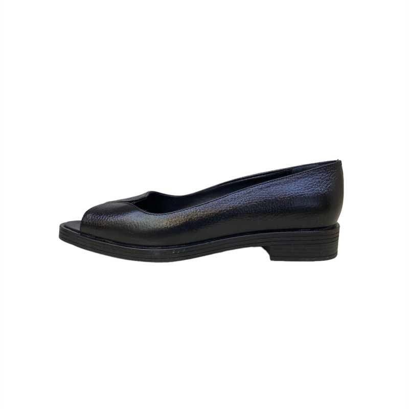 صندل زنانه چرم طبیعی مشکی ذغالی مناسب مجلسی