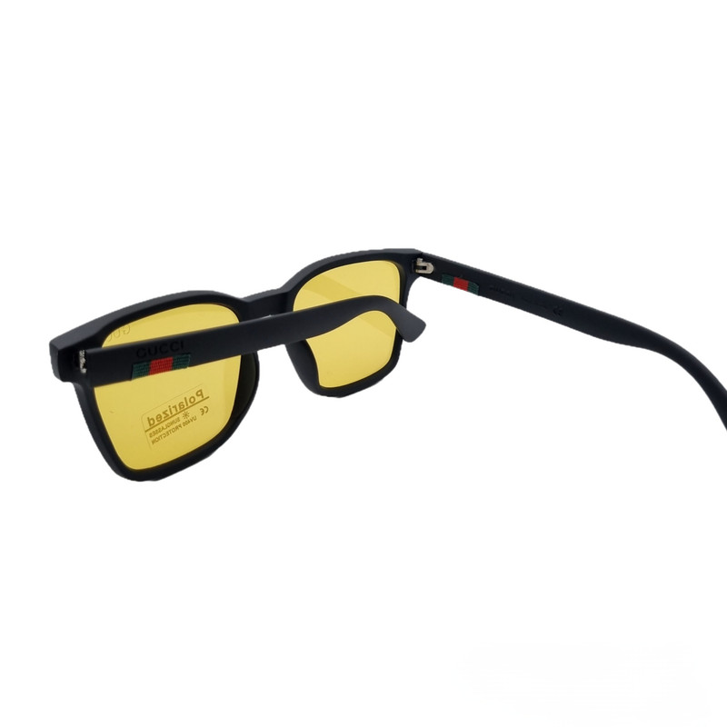 عینک آفتابی مربی مشکی پلاریزه UV400 مدل PM/21118 - تصویر 9