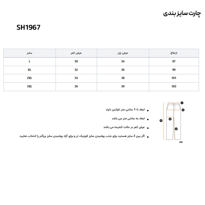 شلوار راحتی ورزشی مردانه ۱۹۹۱ مدل SH1967 رنگ طوسی