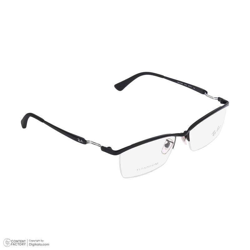 فریم عینک طبی نیم‌فریم ری بن 0RX8746D-1074-55 مناسب انواع صورت - تصویر 9