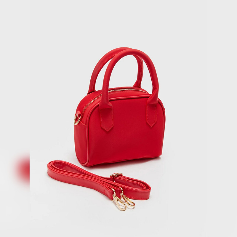 کیف رودوشی زنانه ال سی وایکیکی قرمز طرح گنبدی شیک - تصویر 3