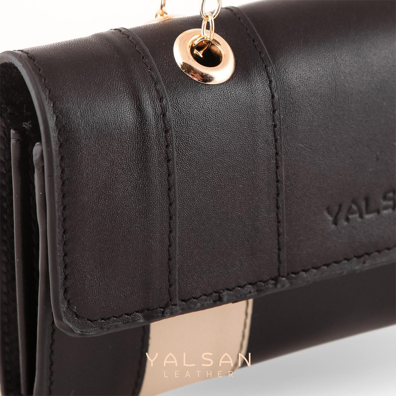 کیف دوشی زنانه چرم یلسان مدل تیکا کد 213-GN-04 - تصویر 6