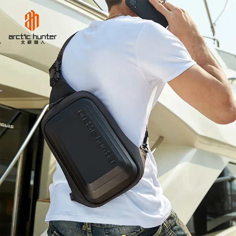 کیف کراس‌بادی مردانه آرتیک هانتر مدل AH-0126، ضدآب، مقاوم در برابر سایش، جیب‌های جدا - تصویر 6