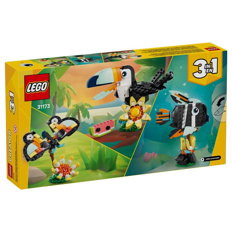 لگو Creator مدل Wild Animals Tropical Toucan کد 31173 - تصویر 6