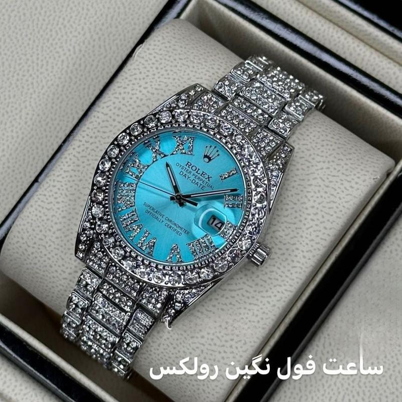 ساعت مچی عقربه‌ای مردانه مدل دیت جاست نگینی خاص - تصویر 5