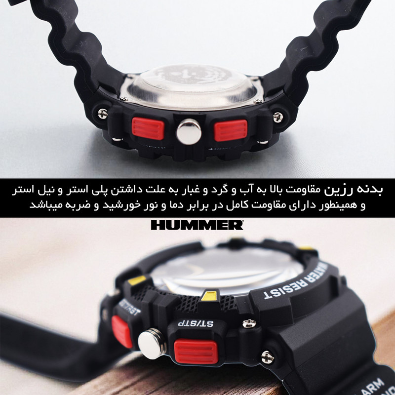 ساعت مچی عقربه‌ای کوارتز مردانه هامر ضدآب مقاوم - تصویر 12