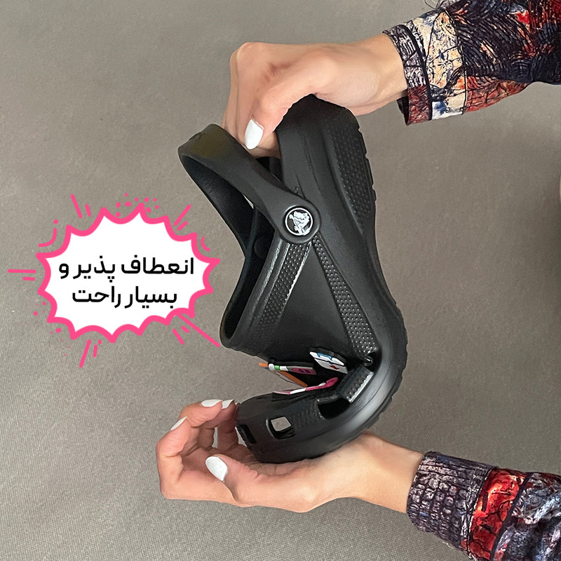 صندل زنانه کراکس مدل کلاسیک پزشکی سبک و راحت - تصویر 4