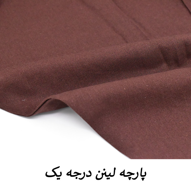 شومیز لینن آستین گره‌دار سه‌ربع برش خفاشی مدل لانا کد S1049 - تصویر 23