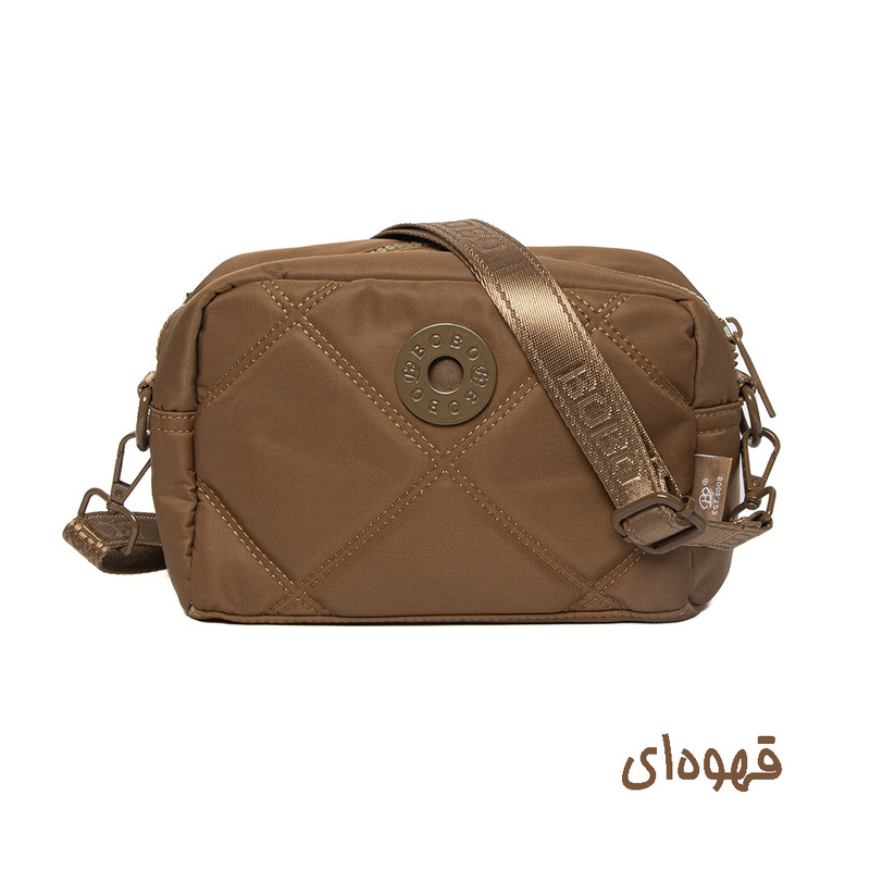 کیف دوشی زنانه بوبو مدل 91024 برزنتی چند جیب - تصویر 7