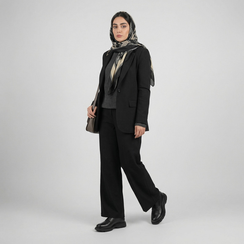 کفش چرمی زنانه چرم عطارد مدل SH329 روزمره - تصویر 14