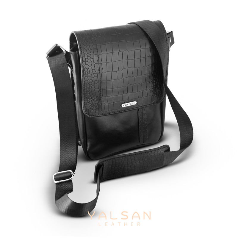 کیف رودوشی مردانه چرم یلسان مدل ماهان چرم طبیعی پرما - تصویر 6