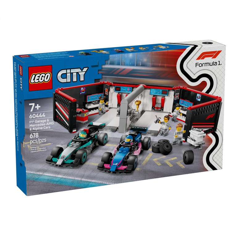 لگو City مدل F1 Garage N Mercedes-AMG N Alpine Cars