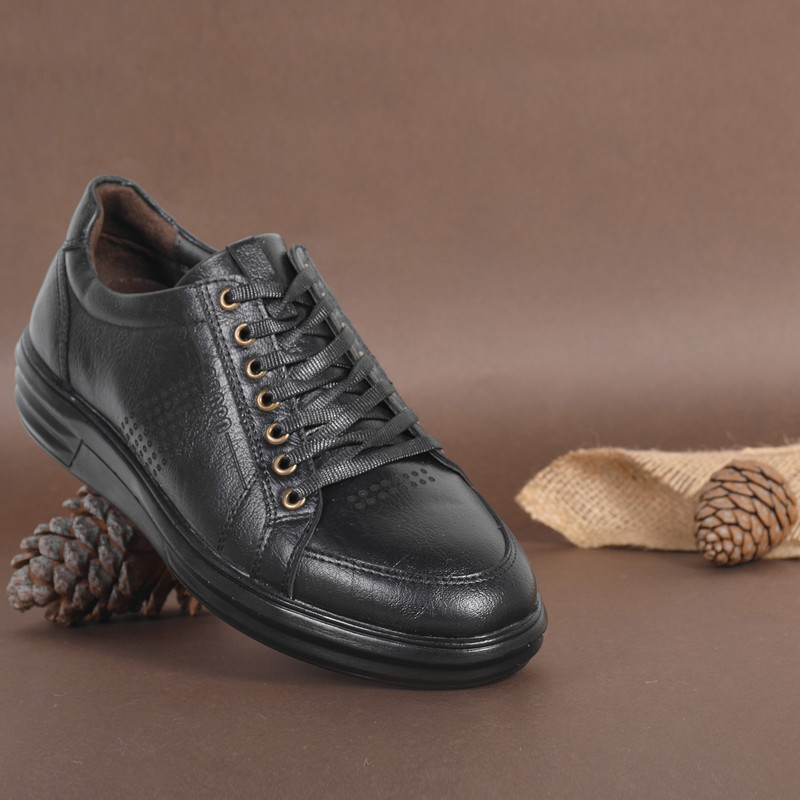 کفش روزمره مردانه آناپا چرم صنعتی با کفی طبی - تصویر 6