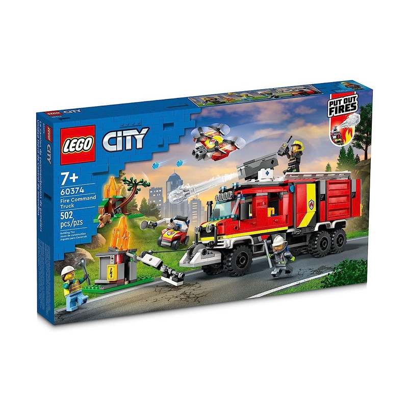 لگو City مدل Fire Command Truck کد 60374