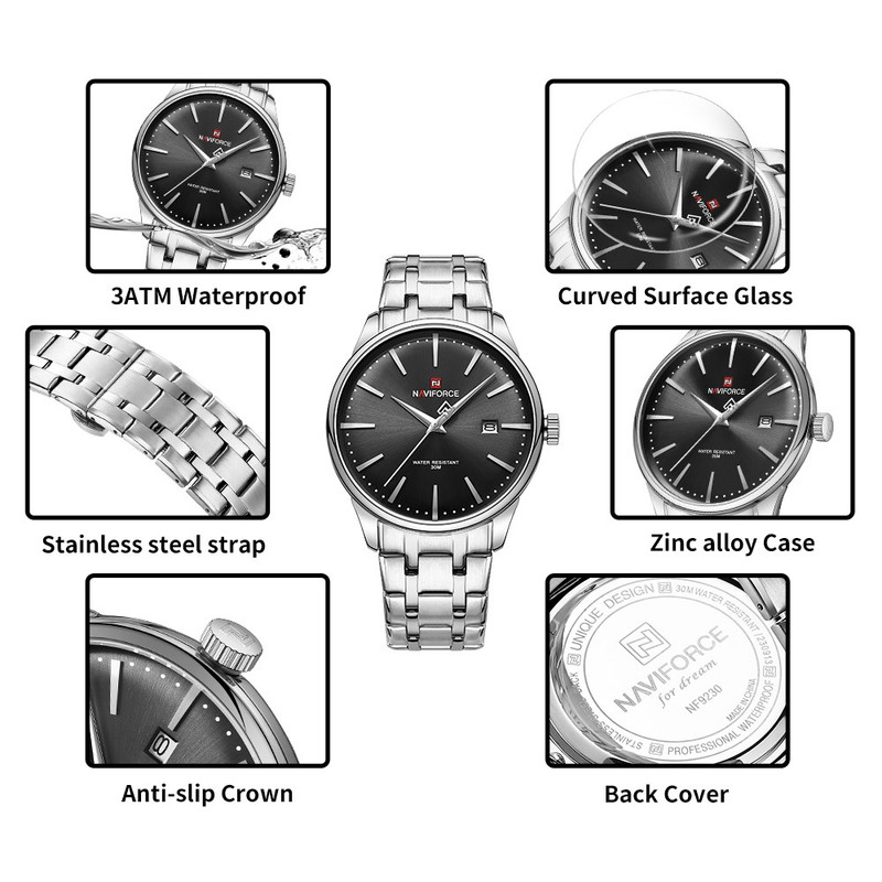 ساعت مچی مردانه نیوی فورس مدل NF9230SBS - تصویر 6