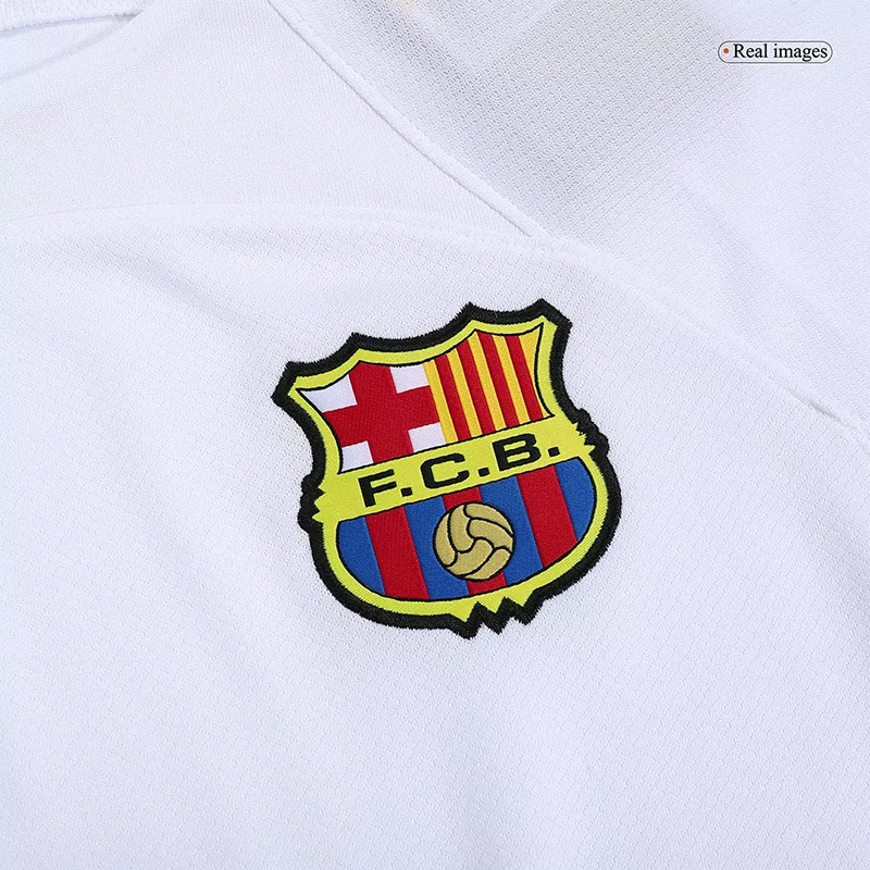 ست تی‌شرت و شلوارک ورزشی مردانه بارسلونا Away 2024 هواداری سبک - تصویر 10