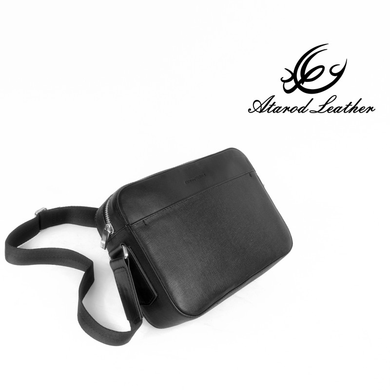 کیف رودوشی چرم عطارد مدل K35 چرم طبیعی گاوی - تصویر 6