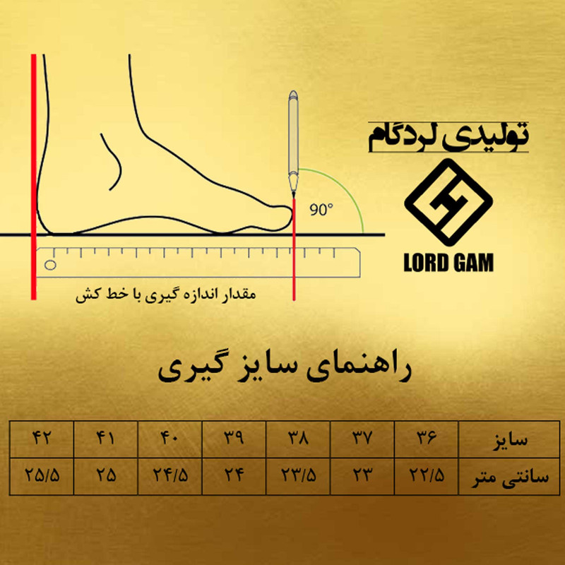 کفش پاشنه‌دار زنانه لردگام مدل مانسا چرم طبیعی - تصویر 10