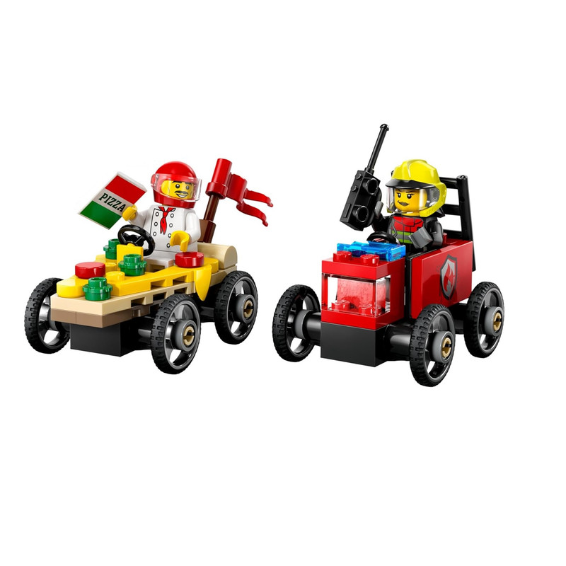 لگو City مدل Pizza vs Fire Truck کد 60458 - تصویر 3