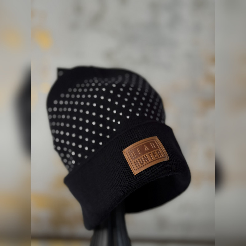 کلاه بافتنی اکریلیک KOT 462 طرح خال‌خالی پچ HEAD HUNTER یونیسکس - تصویر 5