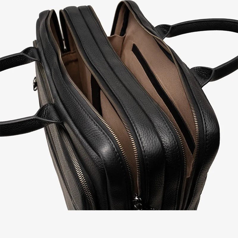 کیف اداری چرم مشهد مدل A5600 مناسب جلسات کاری - تصویر 5