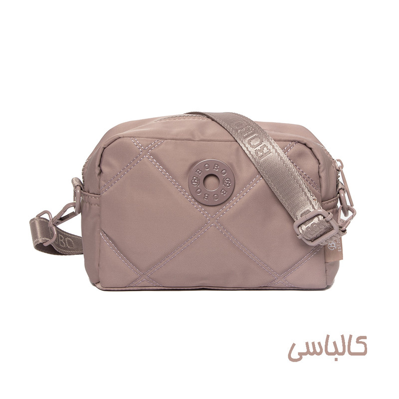 کیف دوشی زنانه بوبو مدل 91024 برزنتی چند جیب - تصویر 9