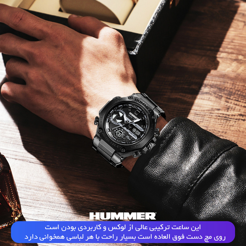 ساعت مچی مردانه هامر مدل HM1444-C2 بند استیل - تصویر 34