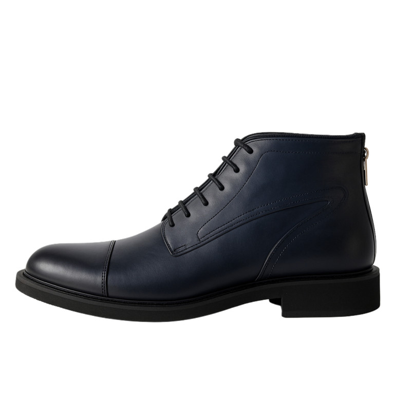 نیم‌بوت مردانه نایت‌بلو چرم گاوی دست‌رنگ