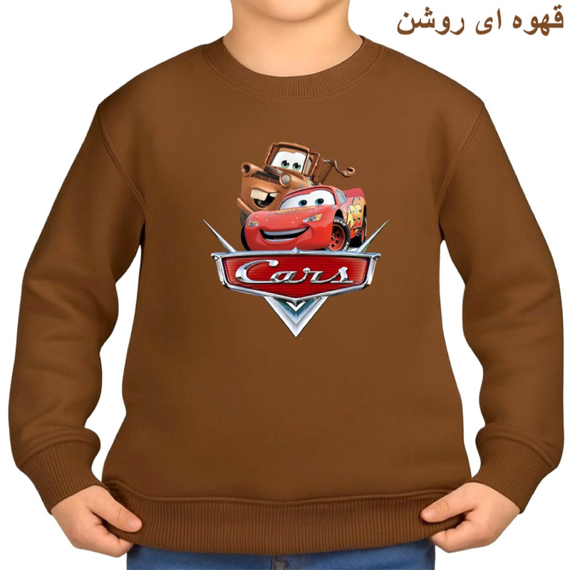 سویشرت بچه‌گانه مدل ماشین‌ها کد ۴ پنبه لایکرا