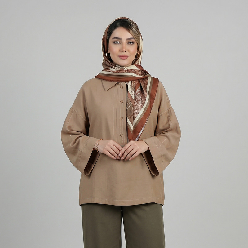 بلوز زنانه توریور آستین بلند یقه برگردان مدل ۴۰۴۰۱۳۴