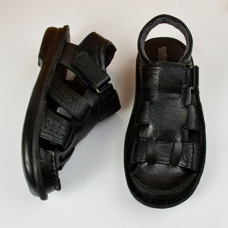 صندل مردانه شهرام طب جلو‌بسته BK.6173 طبی با ولکرو - تصویر 9
