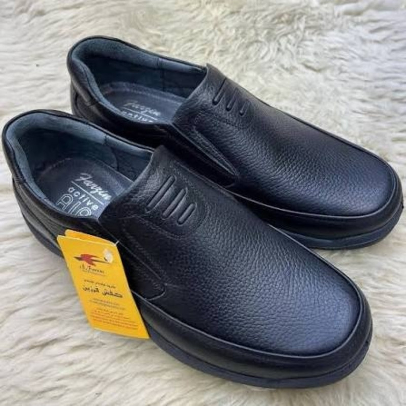 کفش طبی مردانه فرزین مدل موناکو ساخته شده چرم طبیعی - تصویر 6