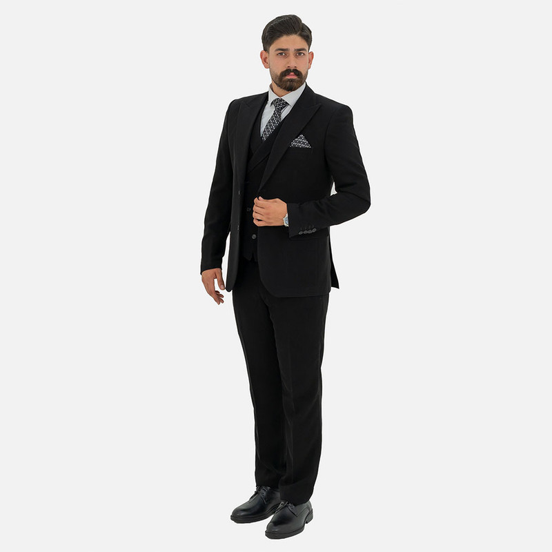 ست کت و شلوار و جلیقه مردانه ارکید دبل‌برست سایز ۴۶ تا ۵۸