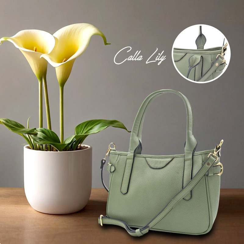 کیف رودوشی زنانه چرم طبیعی مدل FTH145F چندمحفظه - تصویر 9