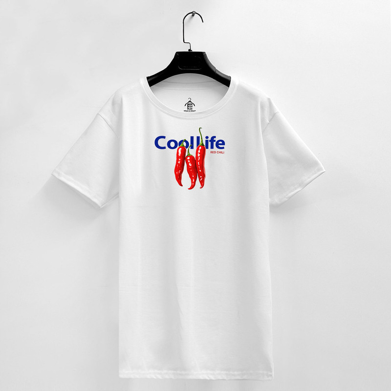 تی‌شرت آستین کوتاه زنانه فلفل طرح Cool life کد WH.1072 - تصویر 5