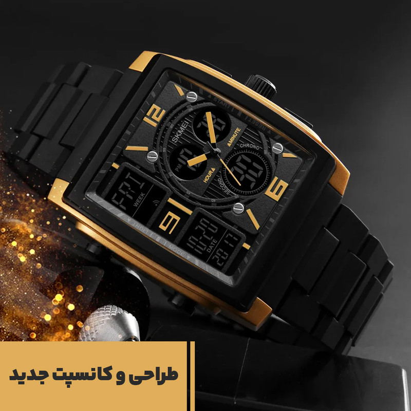 ساعت مچی دیجیتال اسکمی مدل S-1274 Gld - تصویر 3