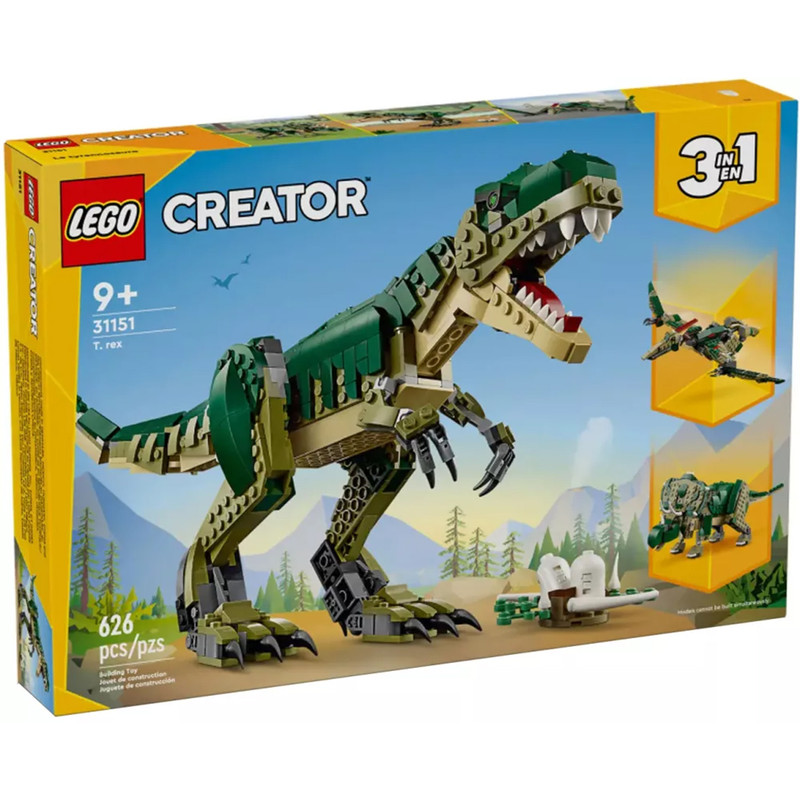 لگو Creator مدل The T-rex 31151 دایناسور سه‌حالته
