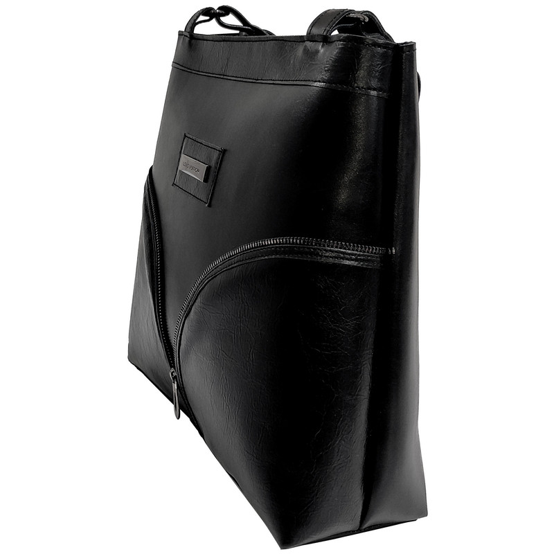کیف دستی زنانه سه‌خونه چرم مصنوعی ایتالیایی کد V1TA 010 - تصویر 2