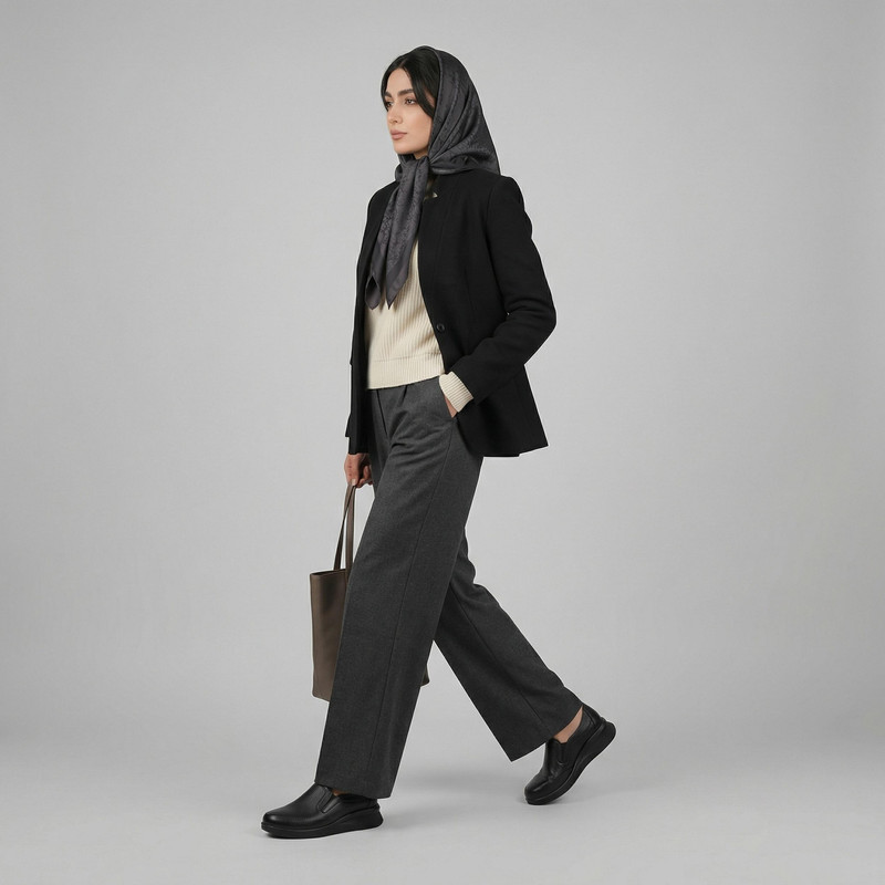 کفش روزمره زنانه چرم عطارد مدل SH267 تمام چرم لوکس تنفس‌پذیر - تصویر 15