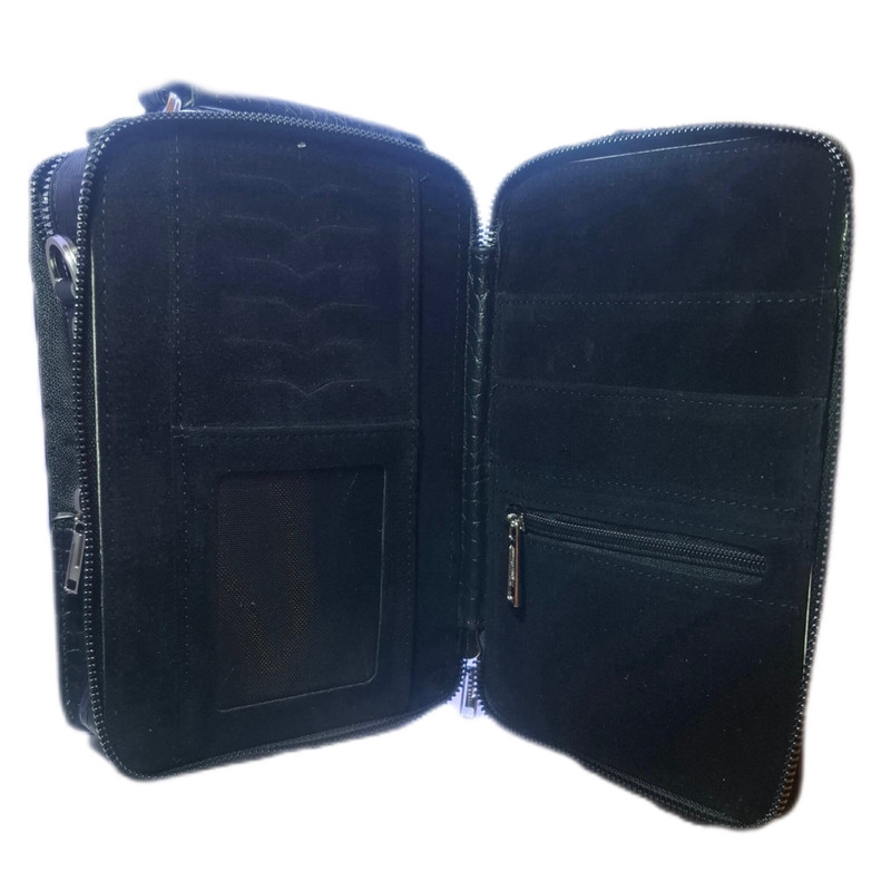 کیف رودوشی مردانه چرم طبیعی گاوی دو مدل ساده و کروکودیلی - تصویر 6