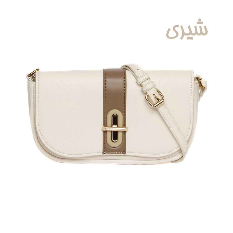 کیف دوشی زنانه پرتیزس طرح مدرن چرم مصنوعی - تصویر 3