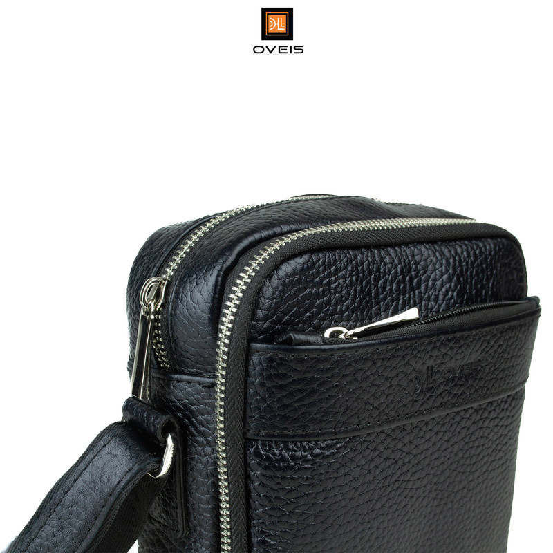 کیف رودوشی چرم اویس مدل K12008_F دو محفظه - تصویر 5