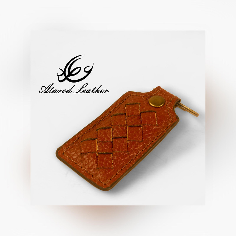 ست هدیه چرم عطارد کد A58 با جاکارتی ۵ قسمتی و جاکلید بافته‌دست در جعبه لوکس - تصویر 10