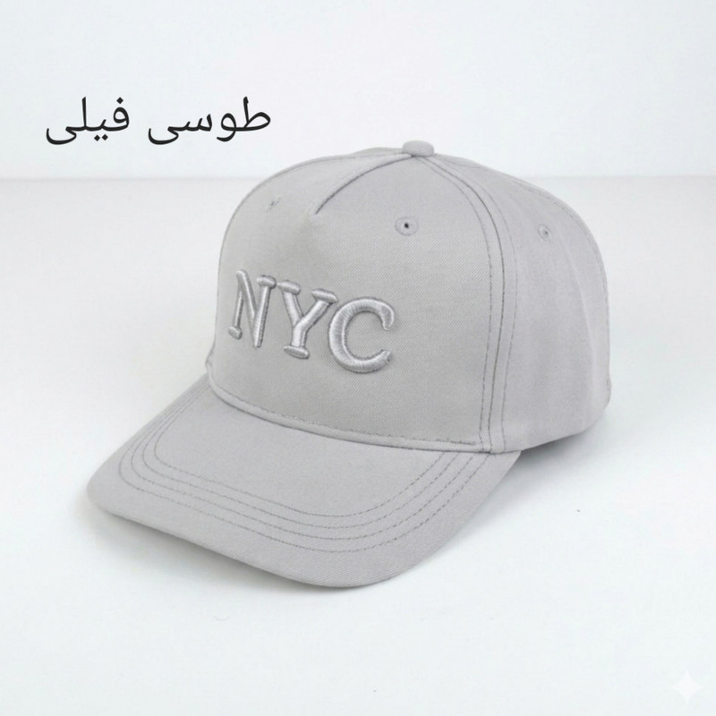 کلاه کپ بیسبالی کتان طرح NYC کد ۳۱۹۰ - تصویر 33