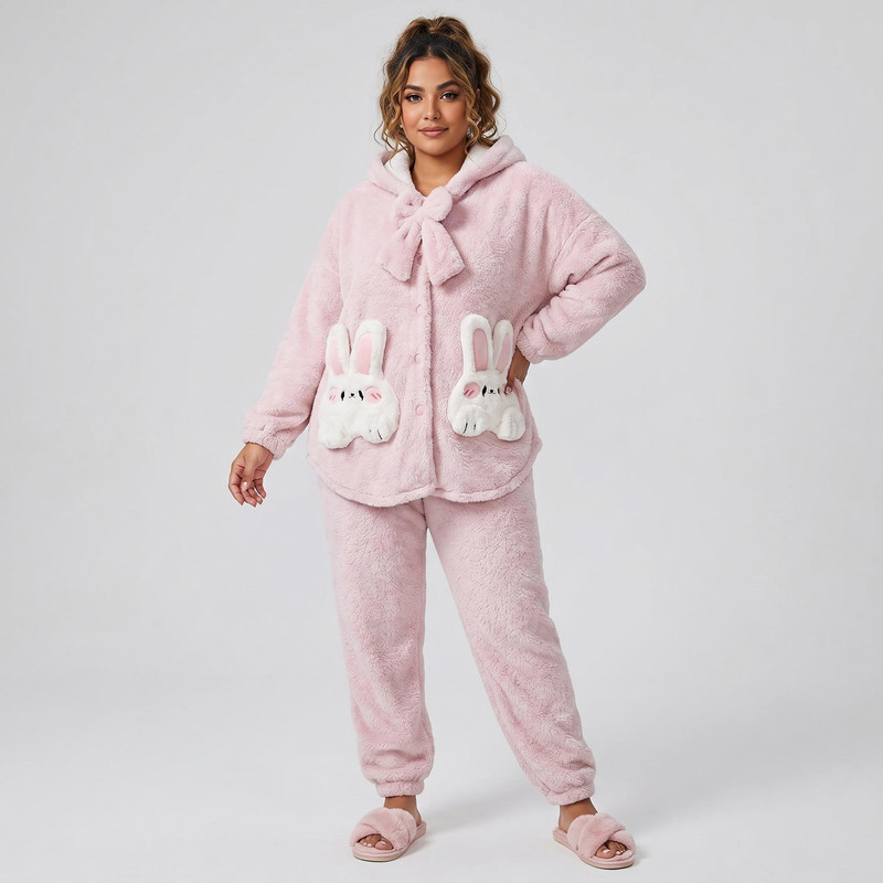 ست سویشرت و شلوار زنانه مدل British Bunny فانتزی - تصویر 6