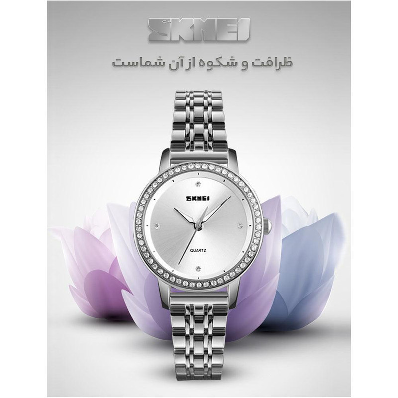 ساعت مچی زنانه اسکمی مدل 1311-SLV استیل - تصویر 2