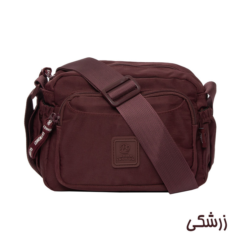 کیف دوشی زنانه بوبو مدل 9608 برزنتی جیب‌دار - تصویر 10