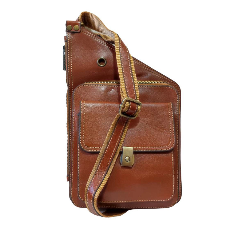 کیف کراس بادی مدل Fateh 118 از چرم طبیعی گاوی - تصویر 3